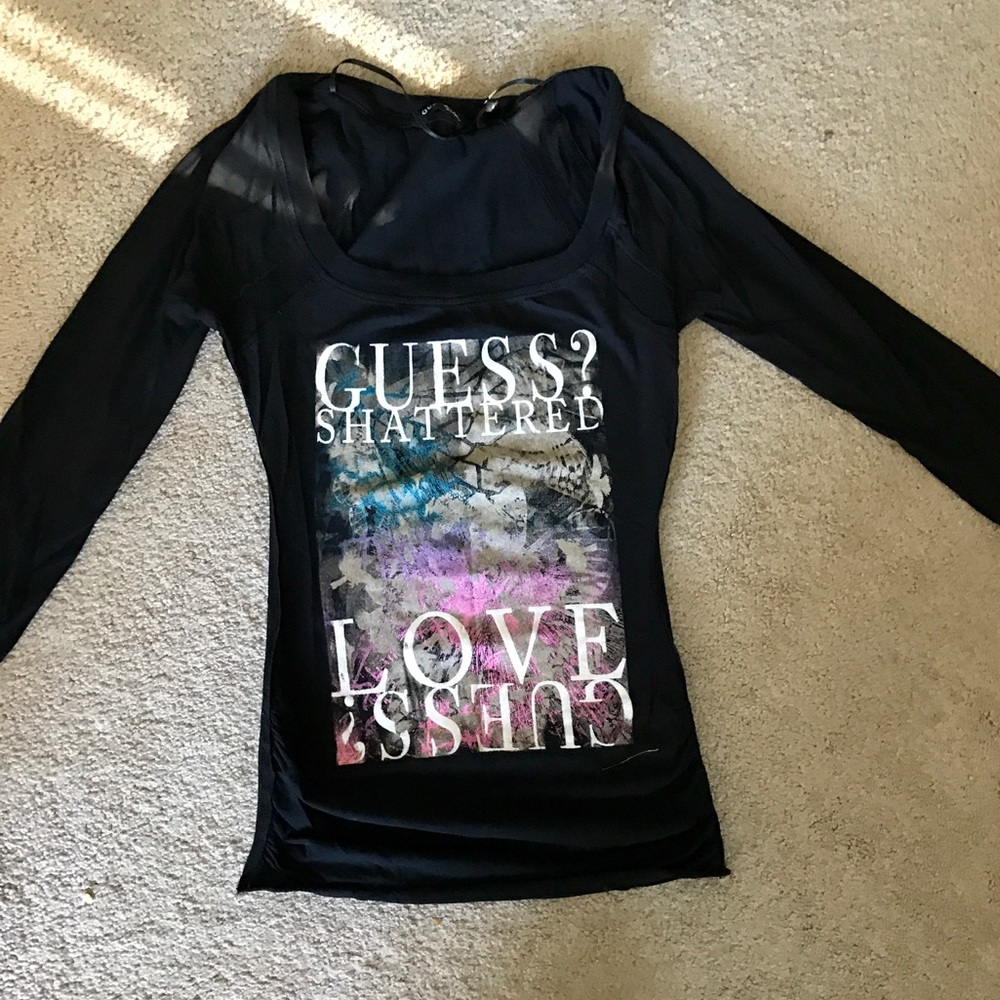 SOLD Guess Long Sleeved Top 💋 - Picture 2 of 3